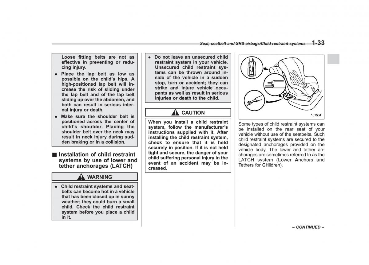 Subaru Forester IV 4 owners manual / page 60