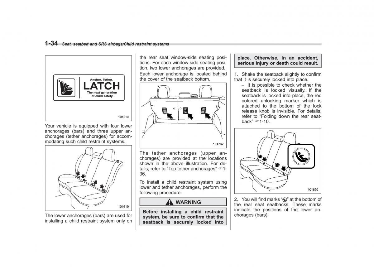 Subaru Forester IV 4 owners manual / page 61