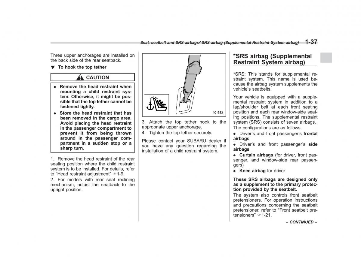 Subaru Forester IV 4 owners manual / page 64