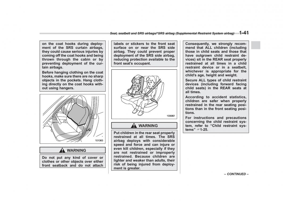 Subaru Forester IV 4 owners manual / page 68