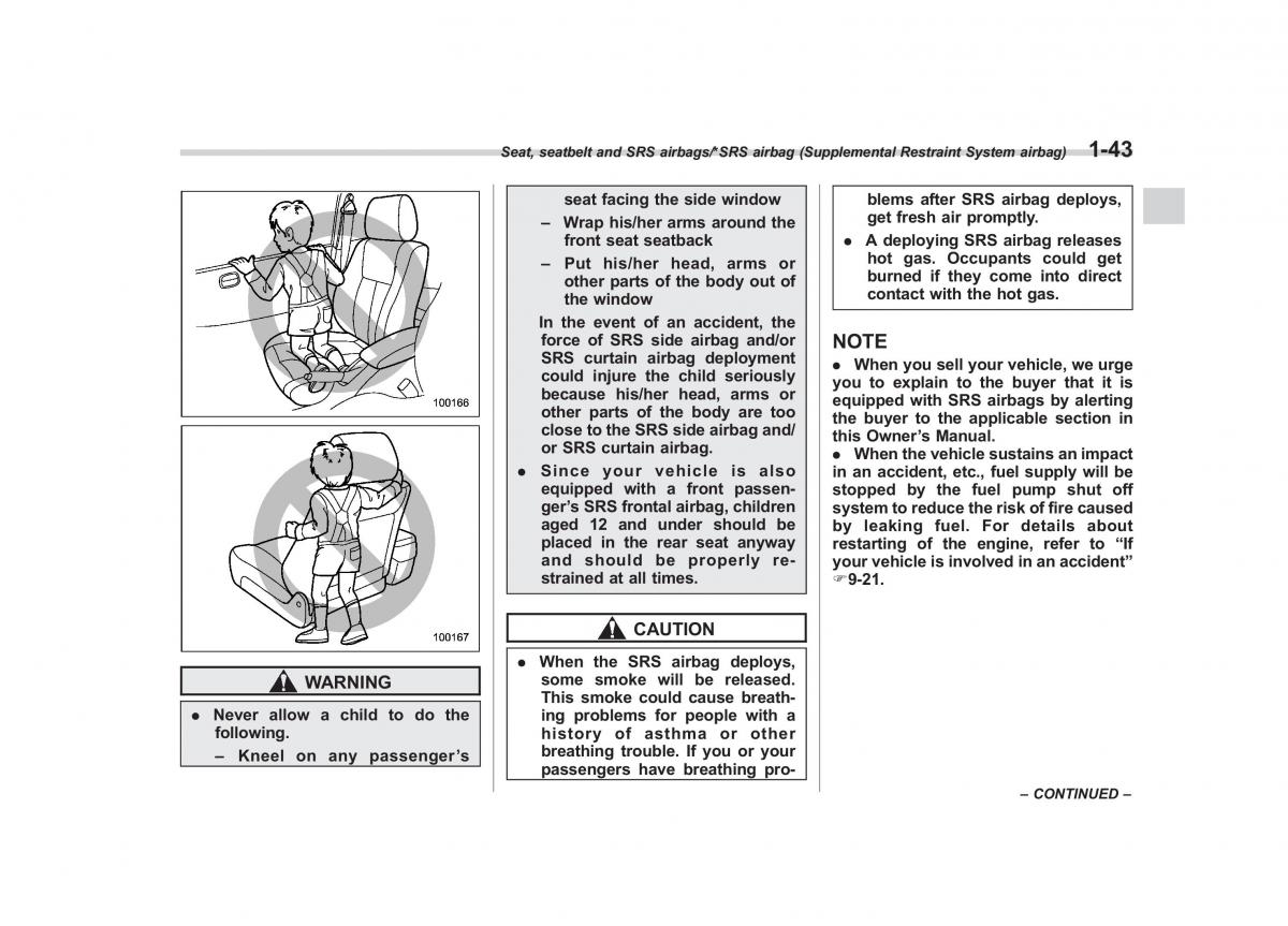 Subaru Forester IV 4 owners manual / page 70