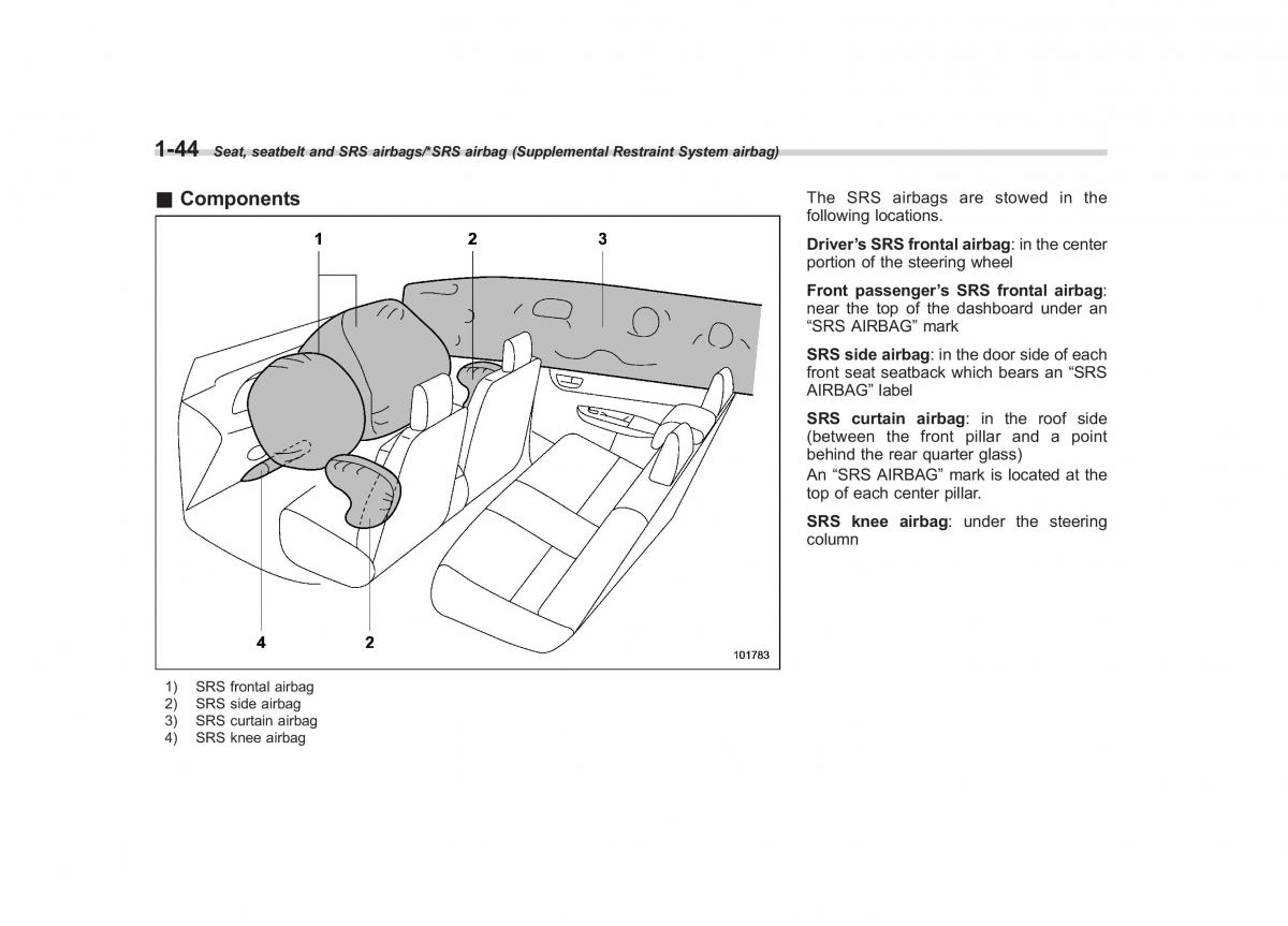 Subaru Forester IV 4 owners manual / page 71