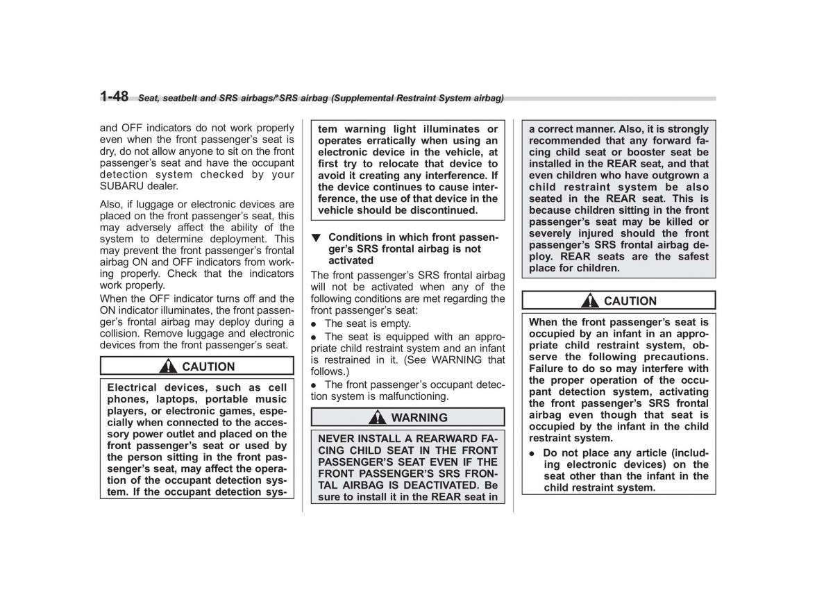 Subaru Forester IV 4 owners manual / page 75