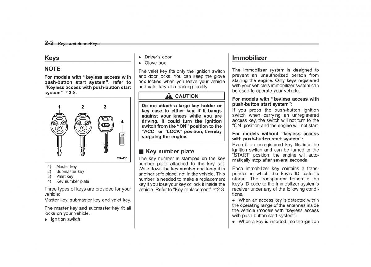 Subaru Forester IV 4 owners manual / page 97