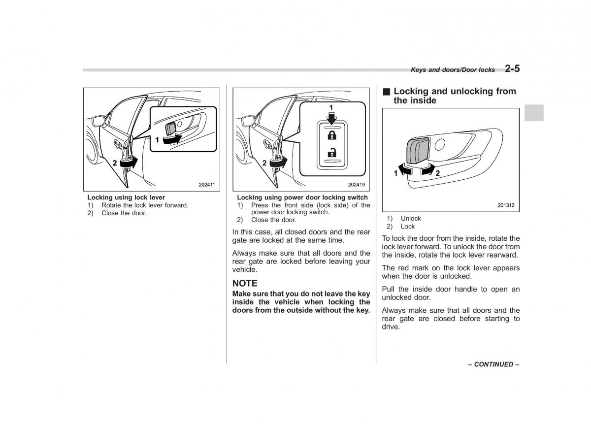 Subaru Forester IV 4 owners manual / page 100