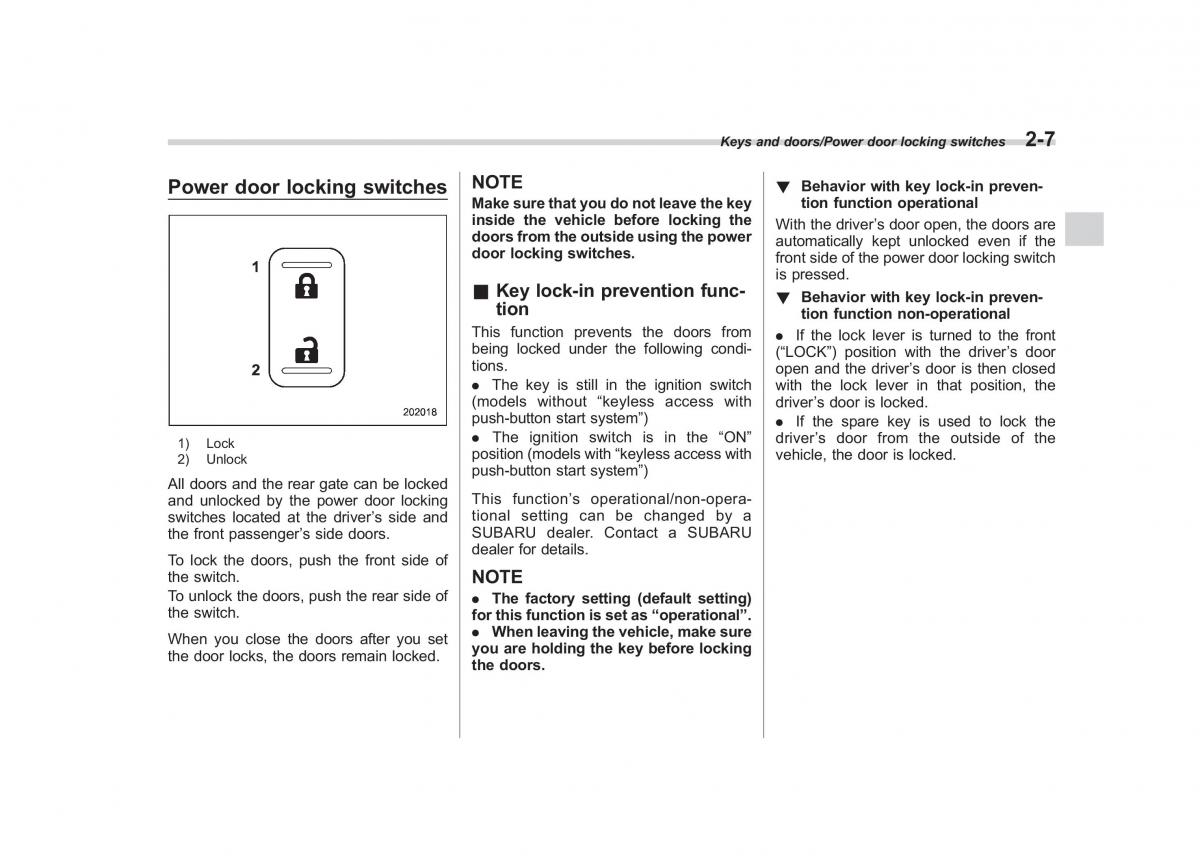 Subaru Forester IV 4 owners manual / page 102