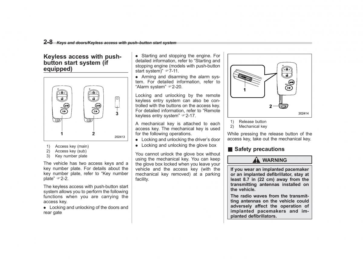 Subaru Forester IV 4 owners manual / page 103