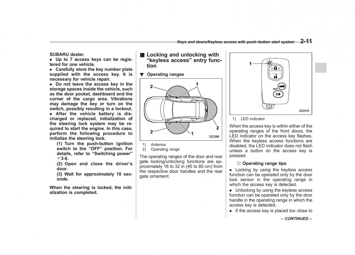 Subaru Forester IV 4 owners manual / page 106