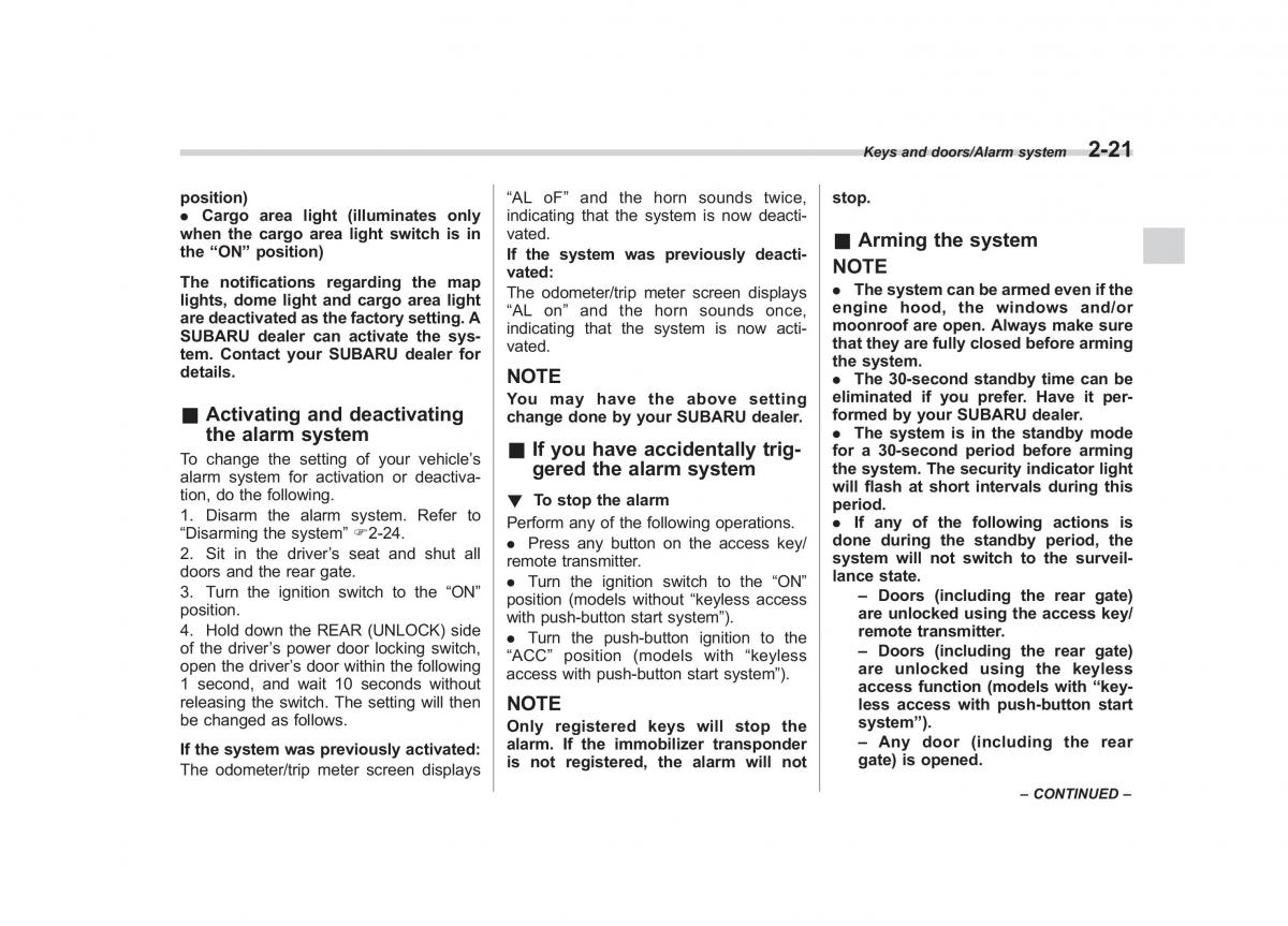 Subaru Forester IV 4 owners manual / page 116