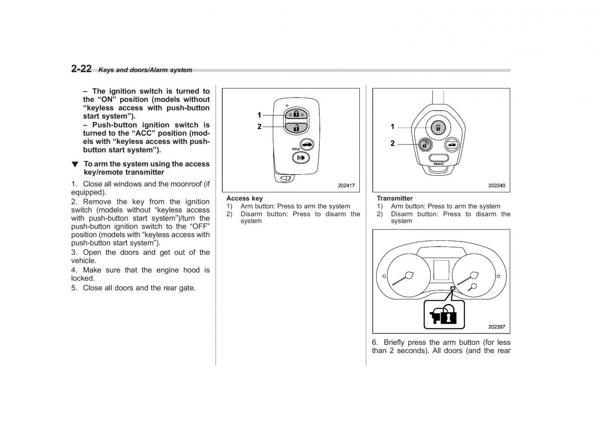 Subaru Forester IV 4 owners manual / page 117