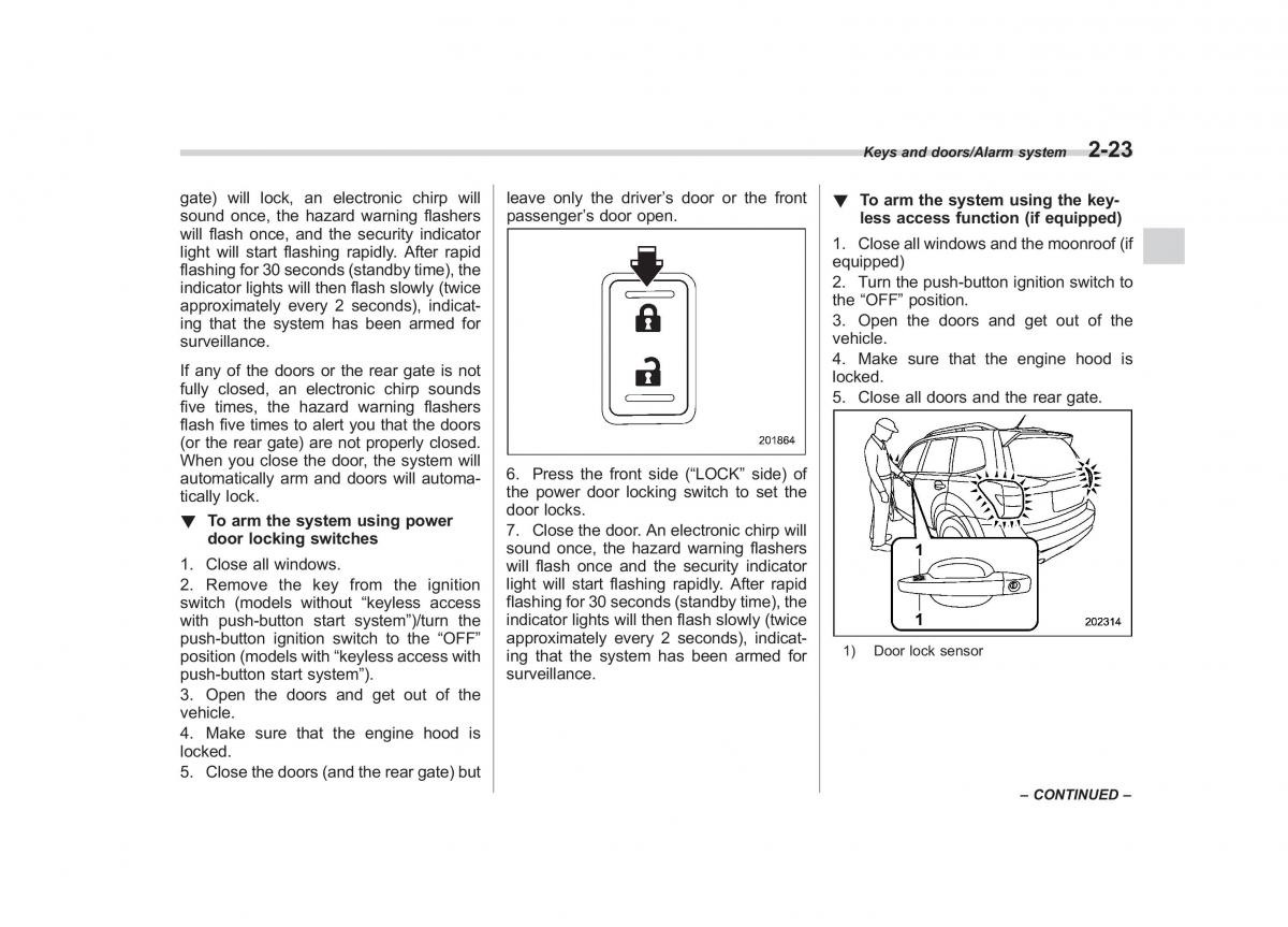 Subaru Forester IV 4 owners manual / page 118