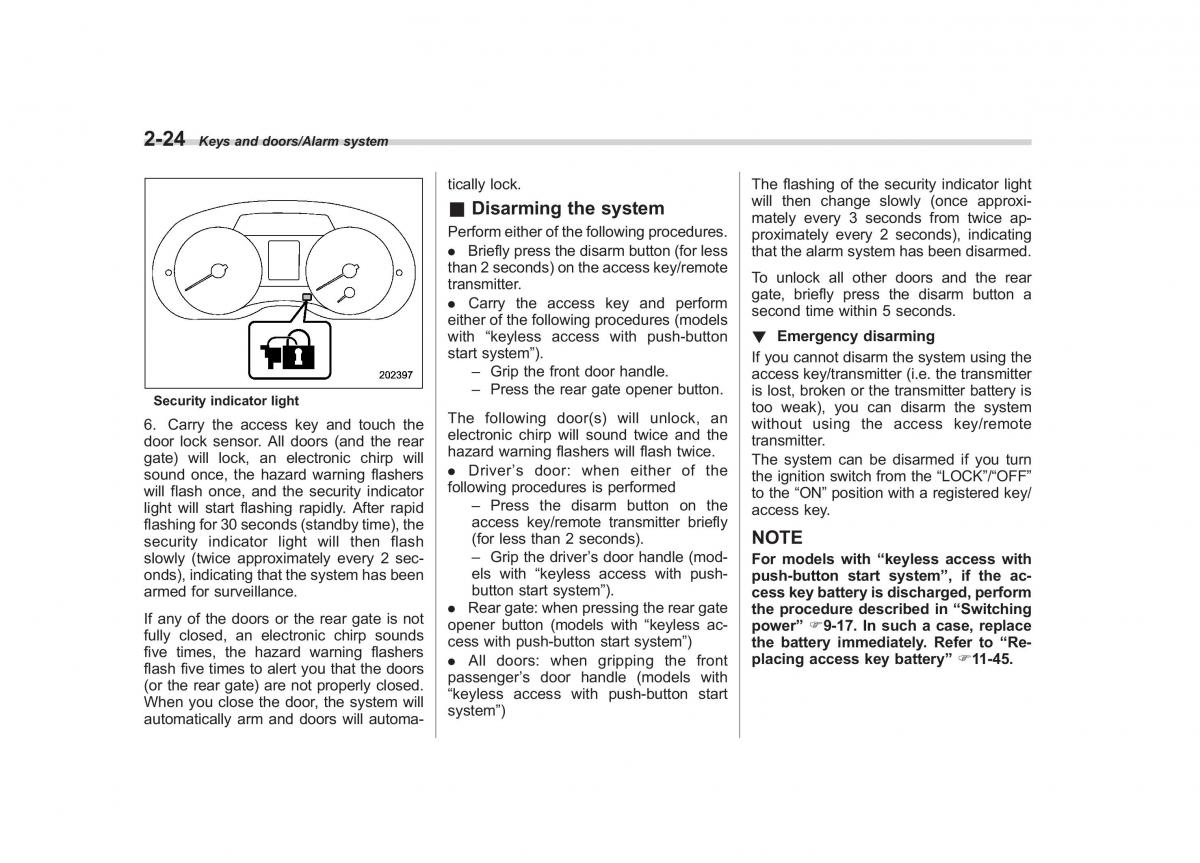 Subaru Forester IV 4 owners manual / page 119