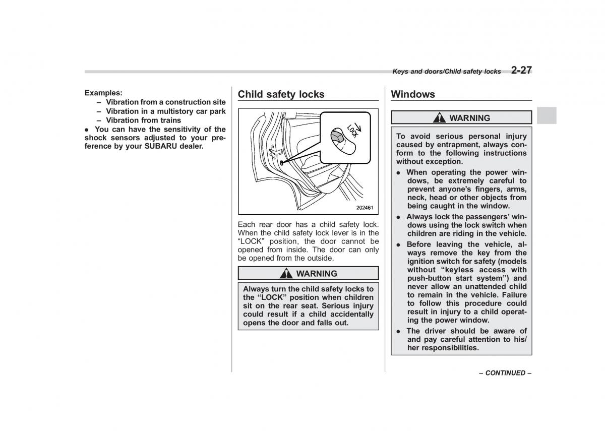 Subaru Forester IV 4 owners manual / page 122