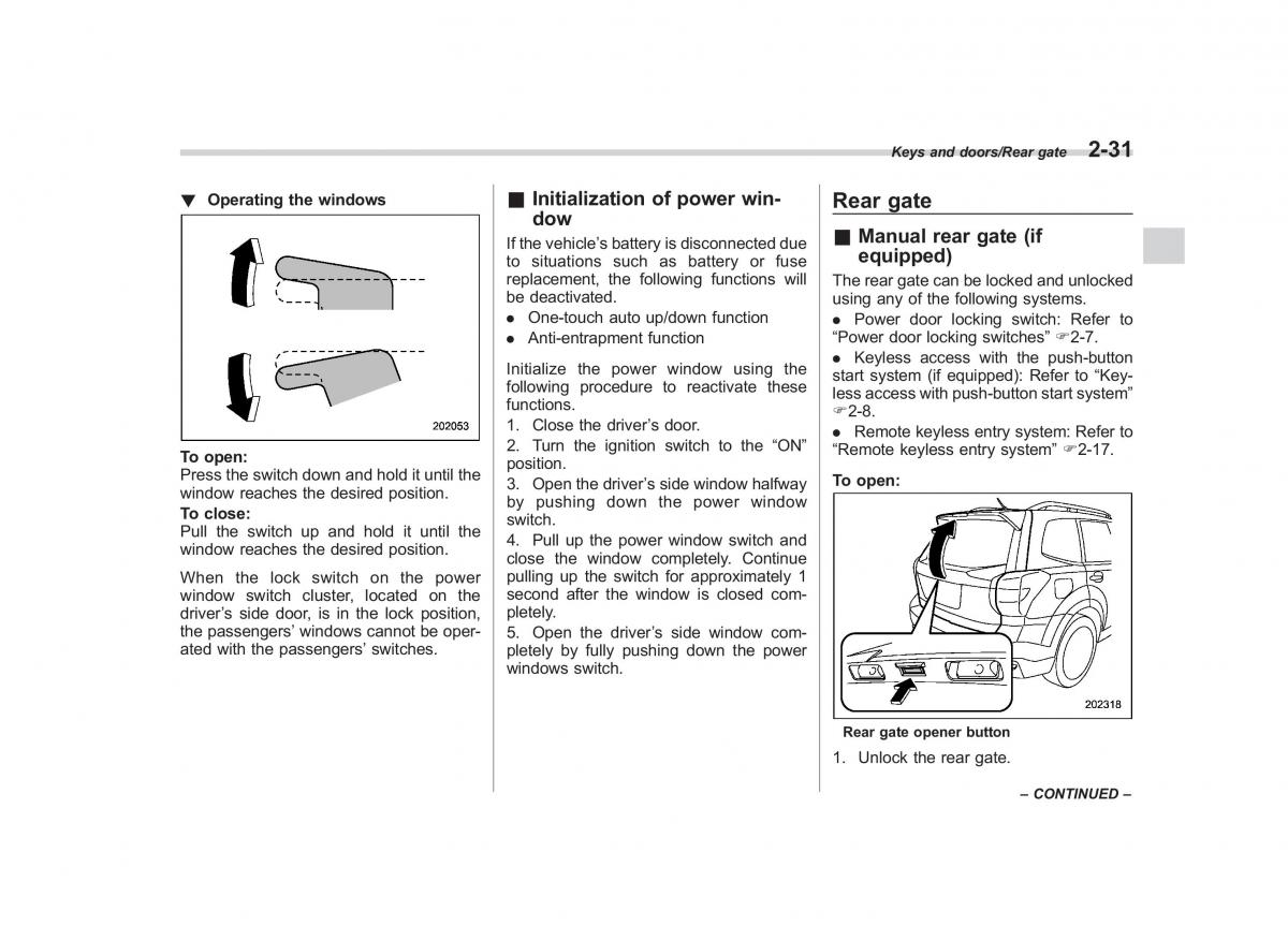 Subaru Forester IV 4 owners manual / page 126