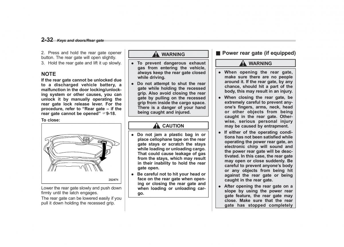 Subaru Forester IV 4 owners manual / page 127