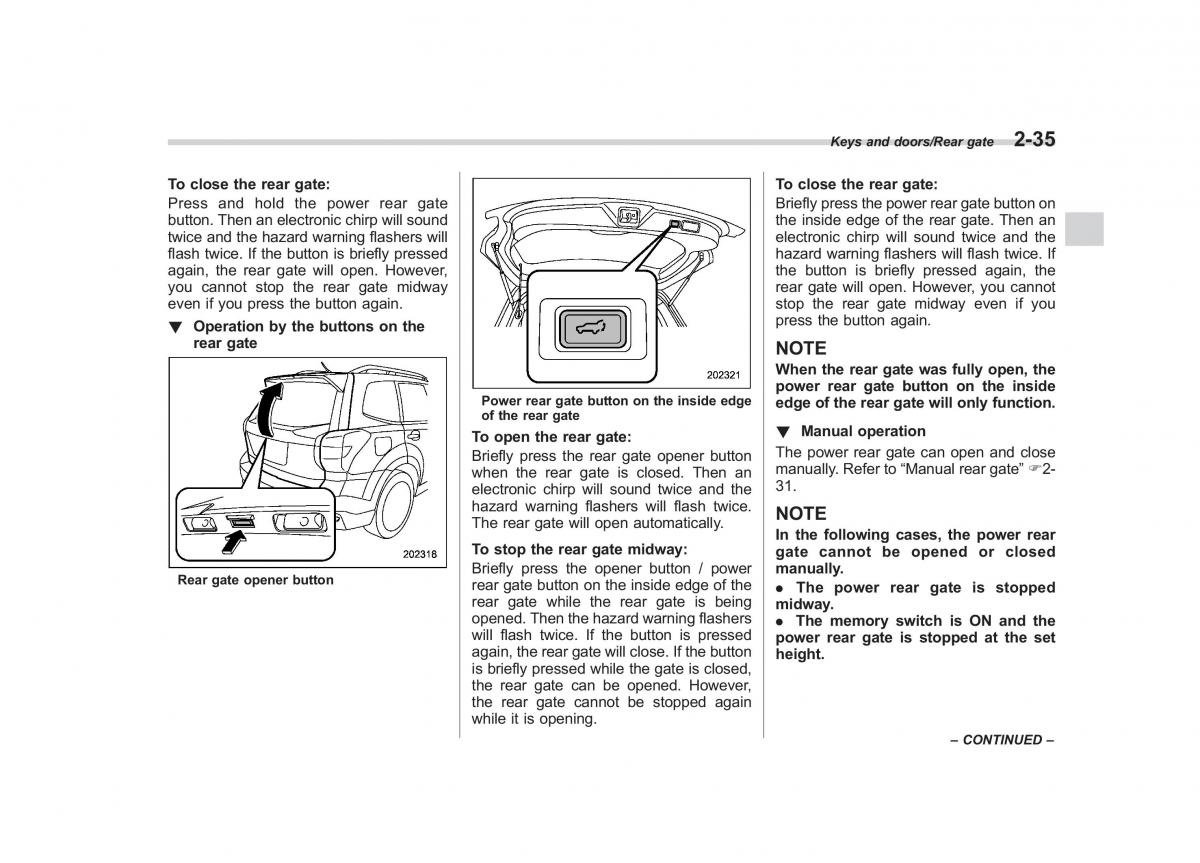 Subaru Forester IV 4 owners manual / page 130