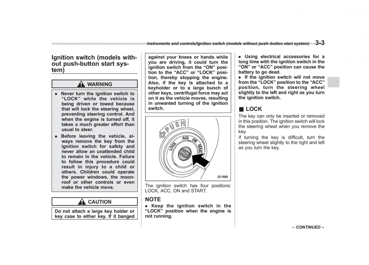 Subaru Forester IV 4 owners manual / page 138