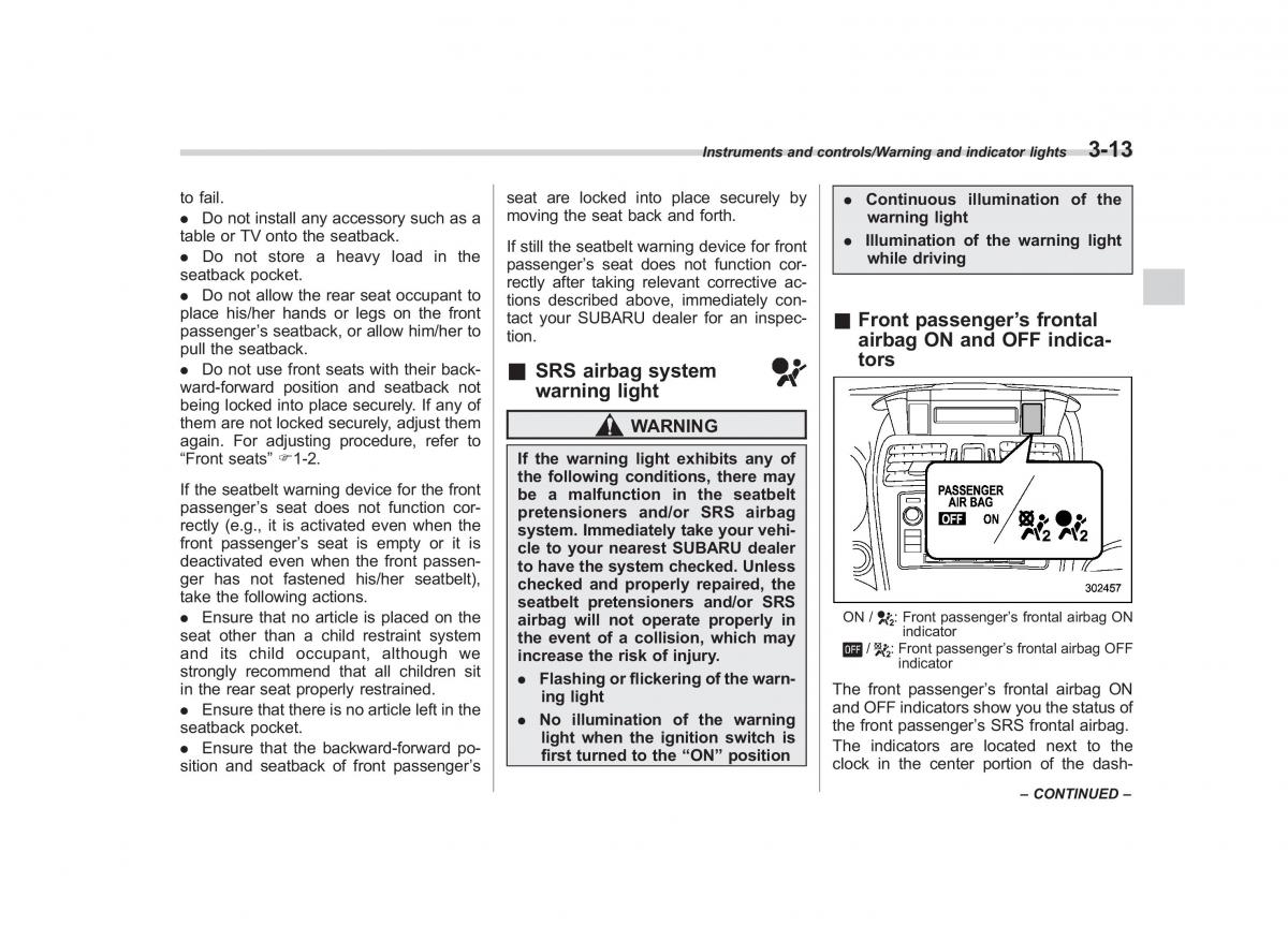 Subaru Forester IV 4 owners manual / page 148