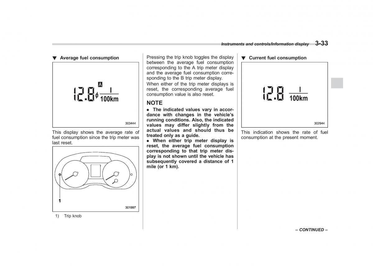 Subaru Forester IV 4 owners manual / page 168