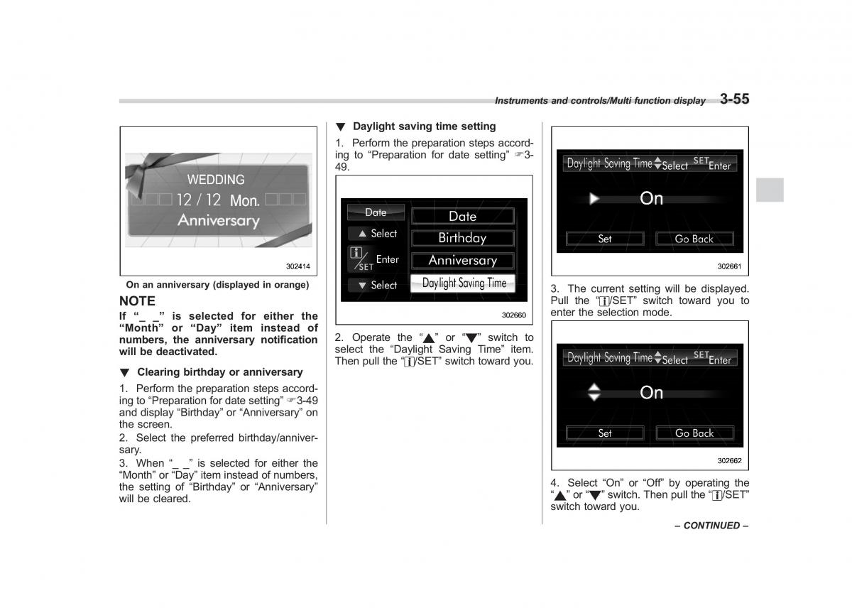 Subaru Forester IV 4 owners manual / page 190