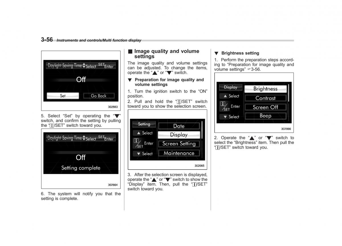 Subaru Forester IV 4 owners manual / page 191