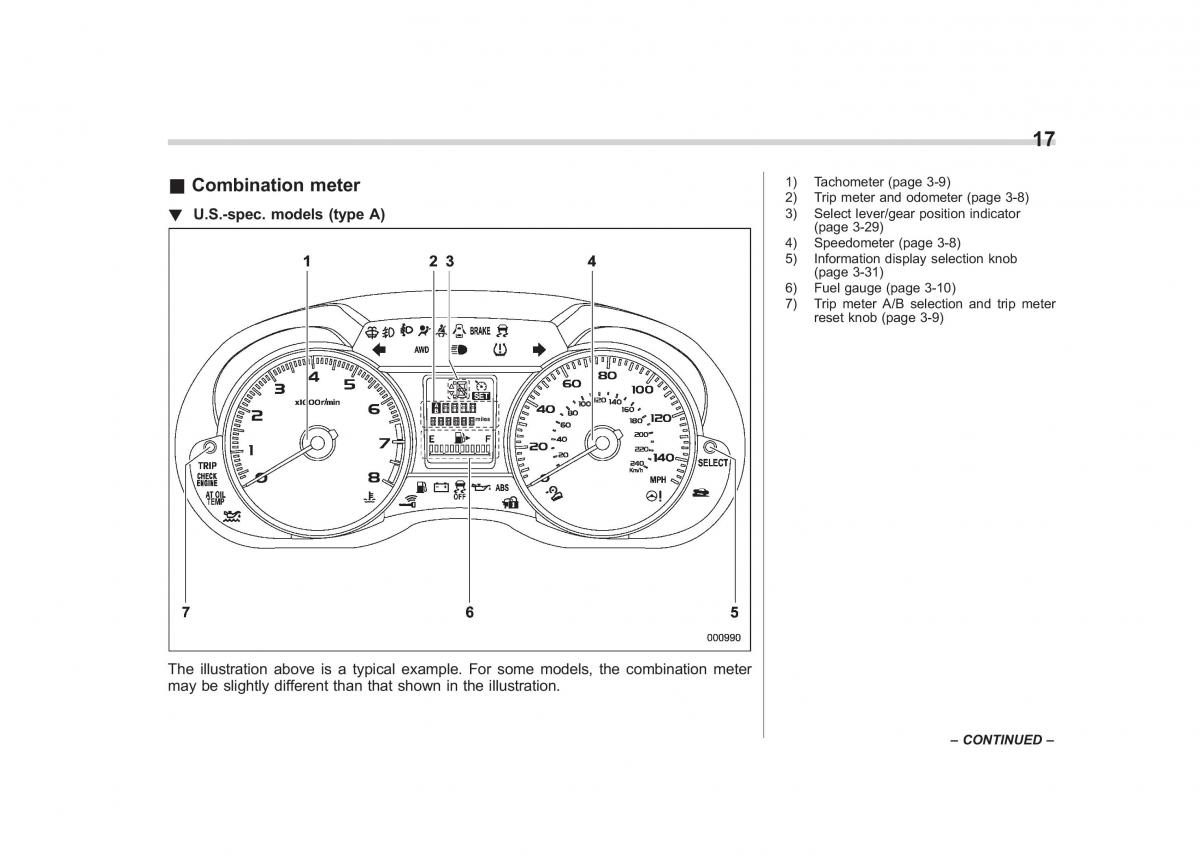 Subaru Forester IV 4 owners manual / page 20