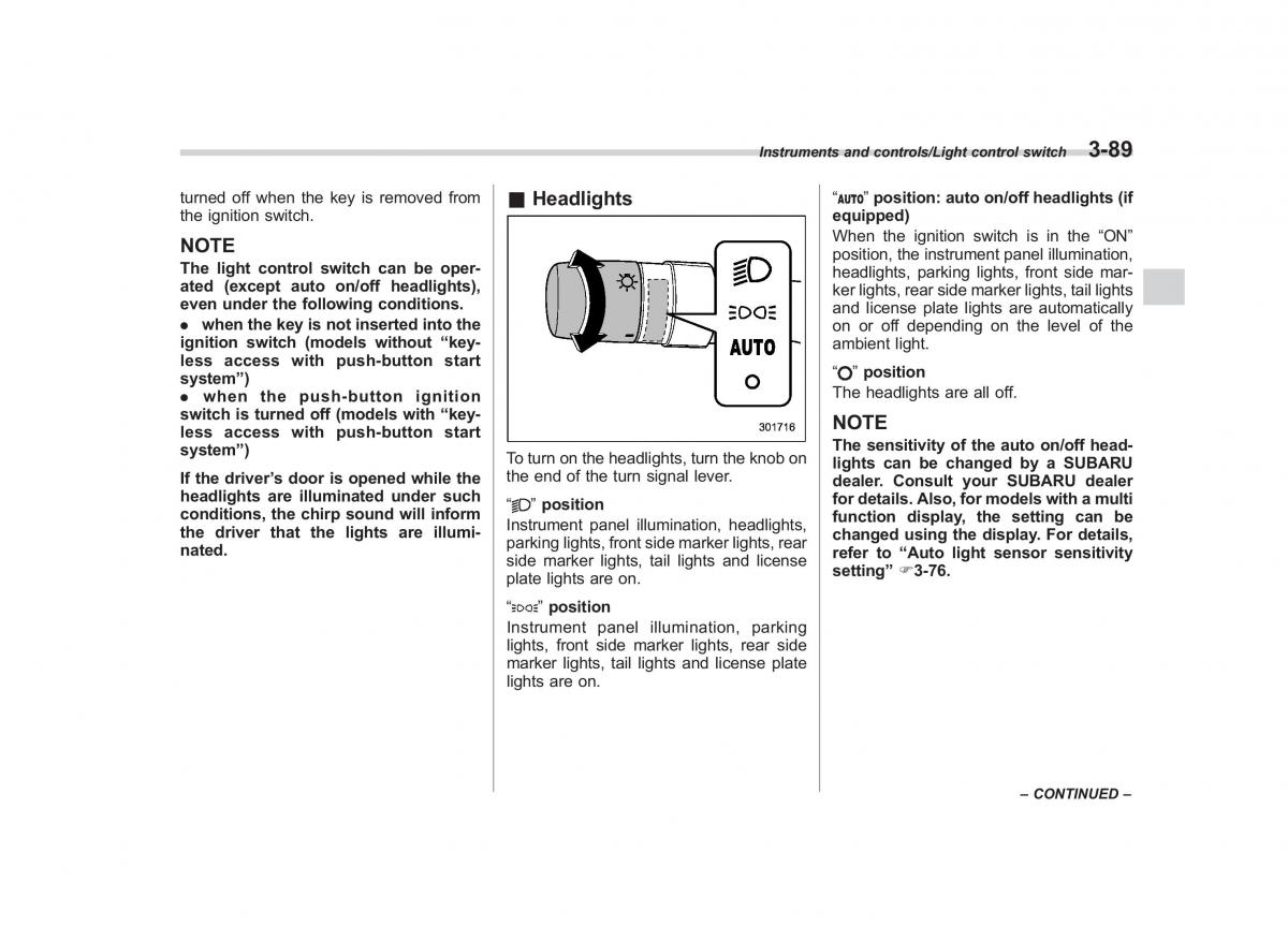 Subaru Forester IV 4 owners manual / page 224