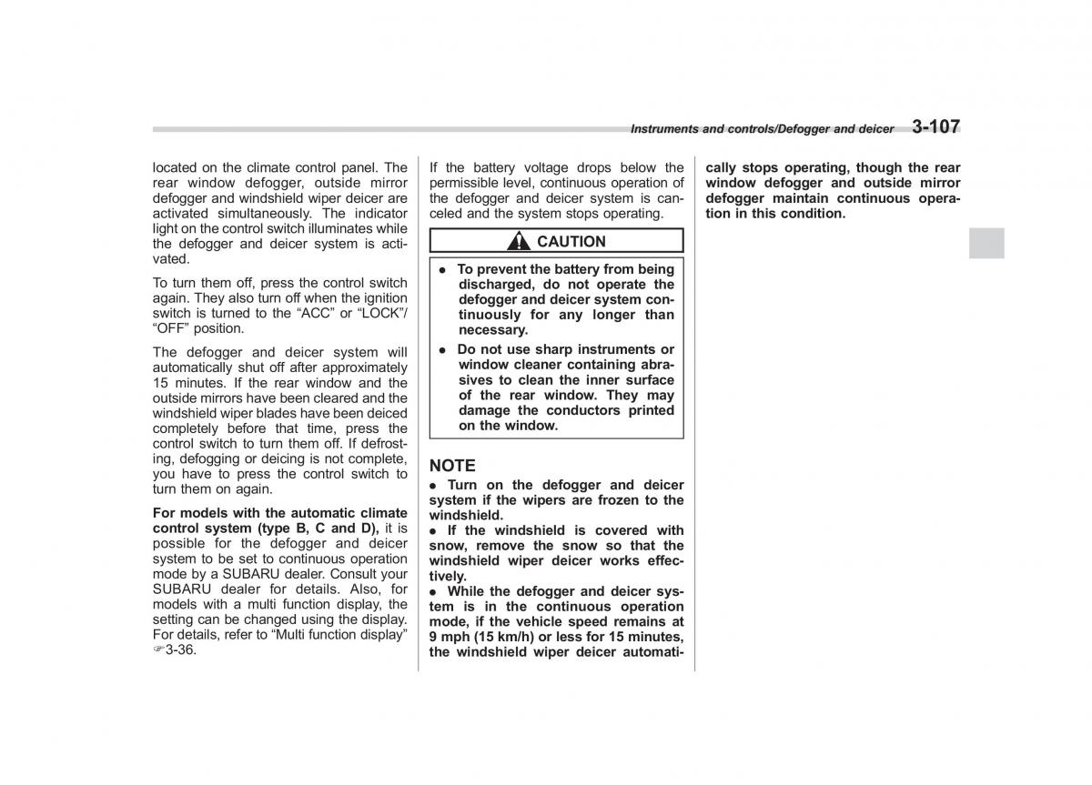 Subaru Forester IV 4 owners manual / page 242