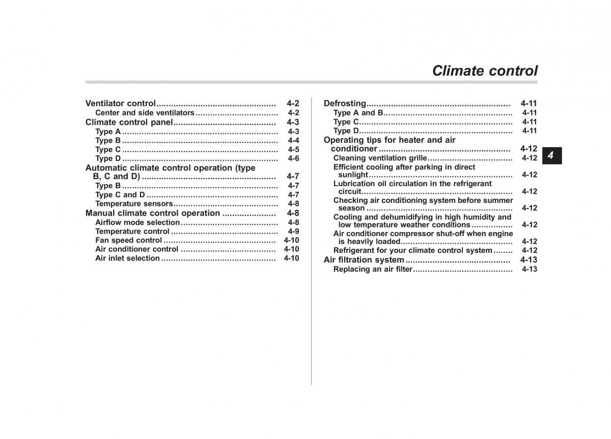 Subaru Forester IV 4 owners manual / page 244