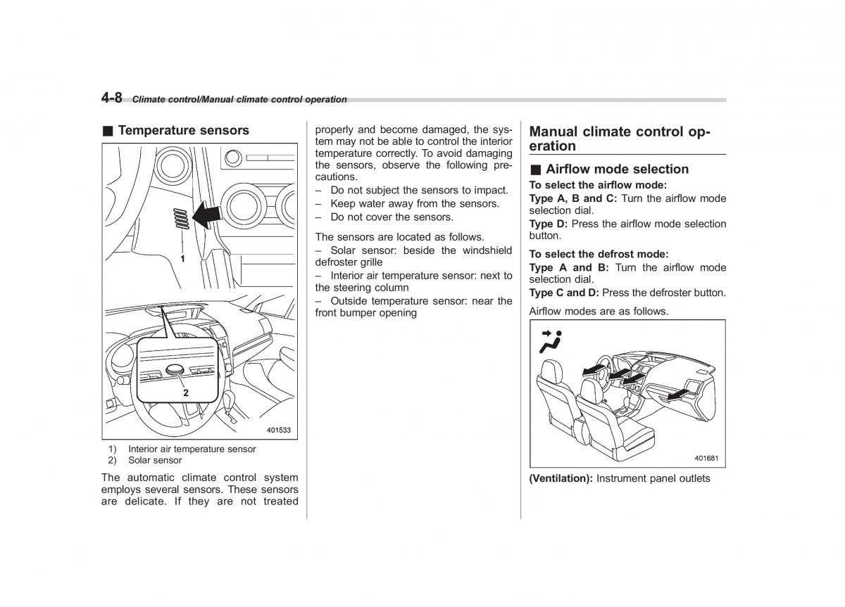 Subaru Forester IV 4 owners manual / page 251