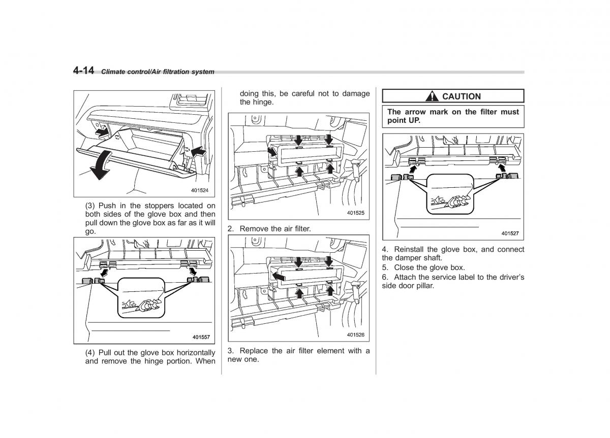 Subaru Forester IV 4 owners manual / page 257