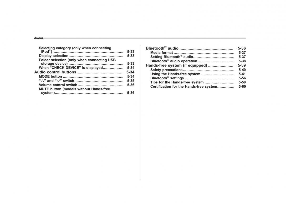 Subaru Forester IV 4 owners manual / page 259