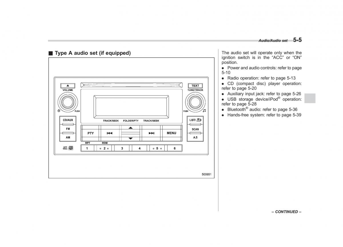 Subaru Forester IV 4 owners manual / page 262