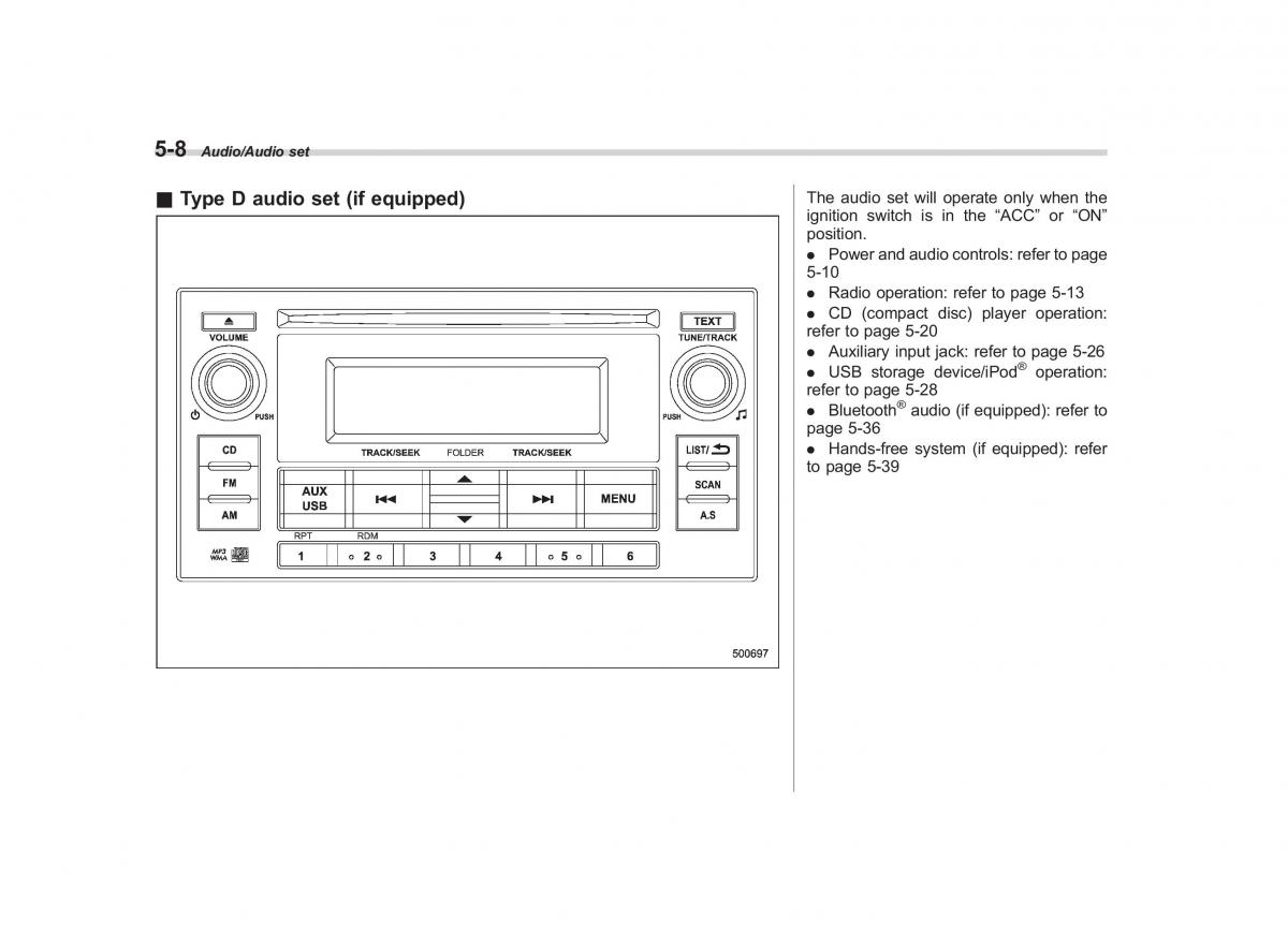 Subaru Forester IV 4 owners manual / page 265