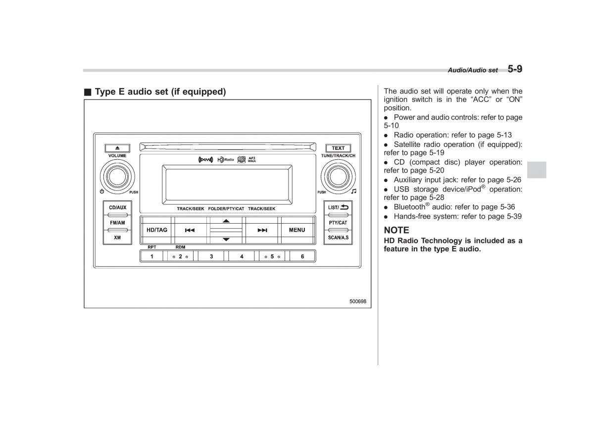 Subaru Forester IV 4 owners manual / page 266