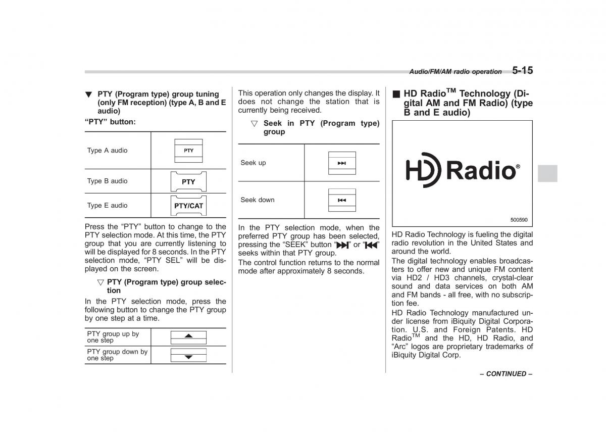 Subaru Forester IV 4 owners manual / page 272