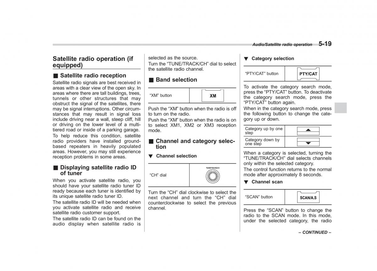 Subaru Forester IV 4 owners manual / page 276