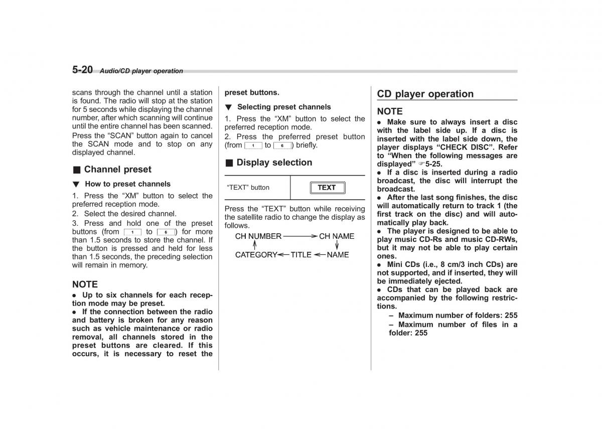 Subaru Forester IV 4 owners manual / page 277