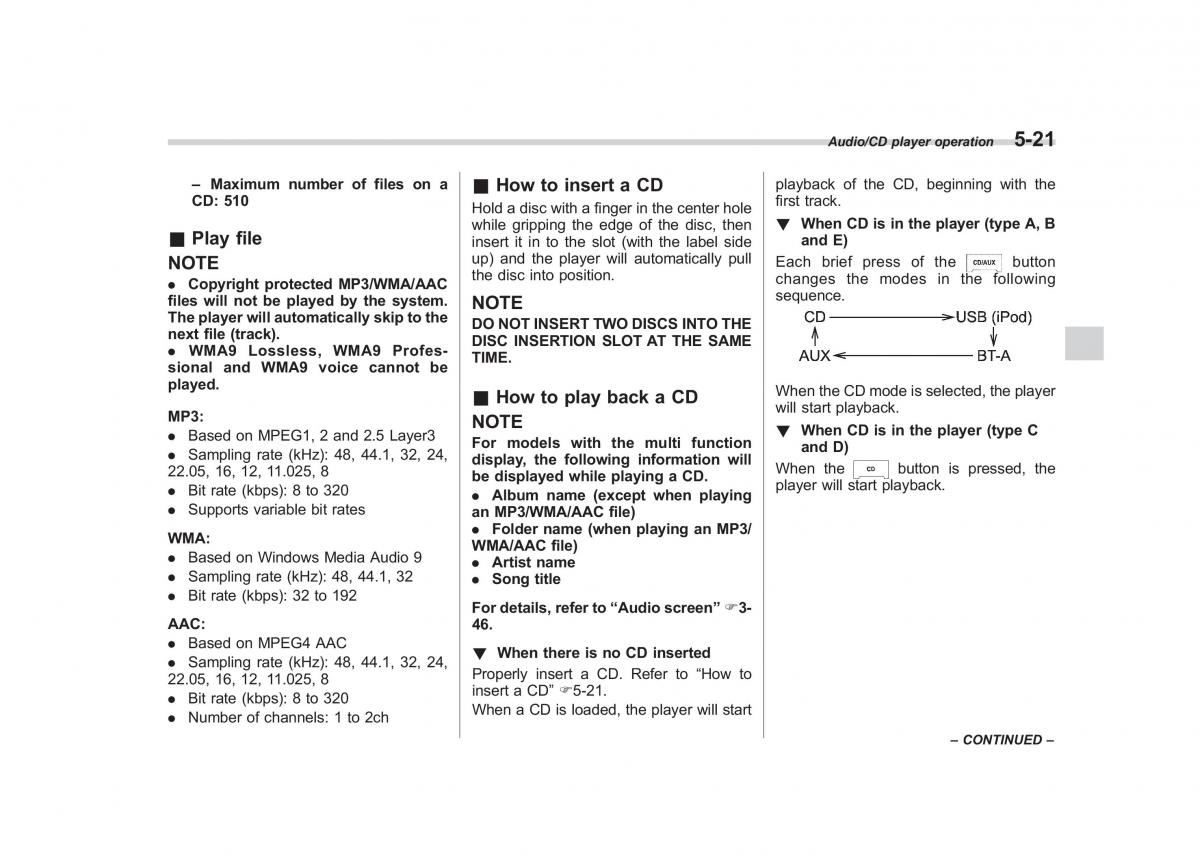 Subaru Forester IV 4 owners manual / page 278