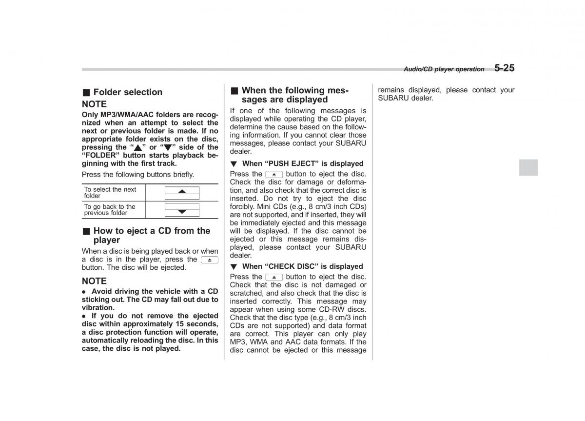 Subaru Forester IV 4 owners manual / page 282