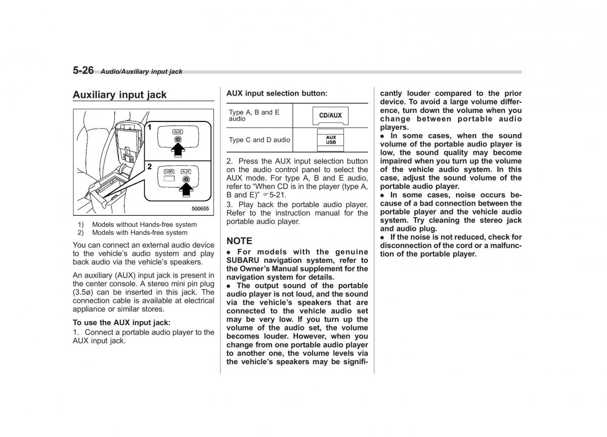 Subaru Forester IV 4 owners manual / page 283