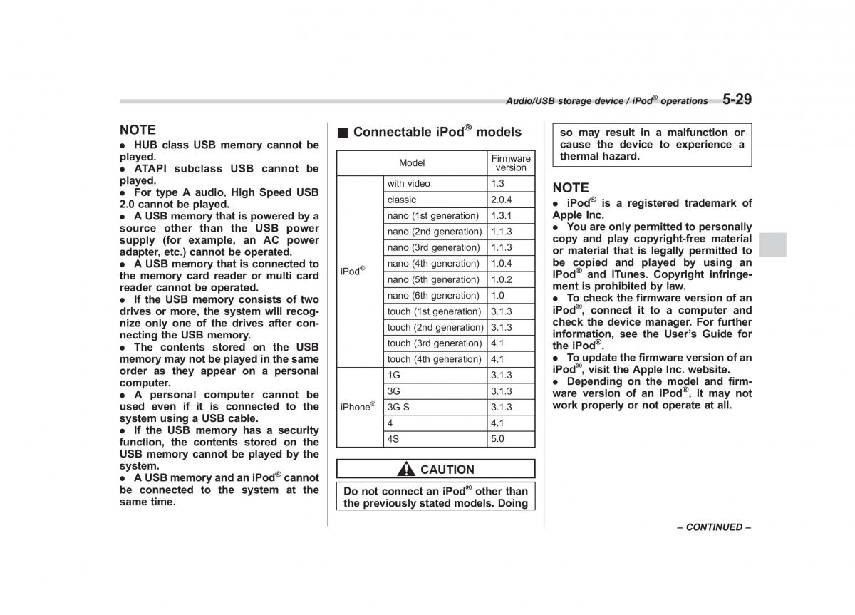 Subaru Forester IV 4 owners manual / page 286