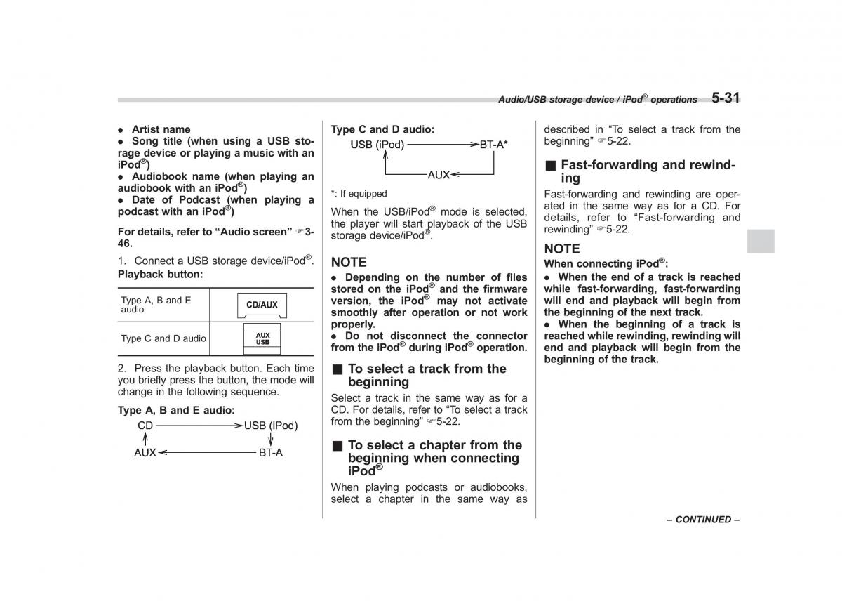 Subaru Forester IV 4 owners manual / page 288