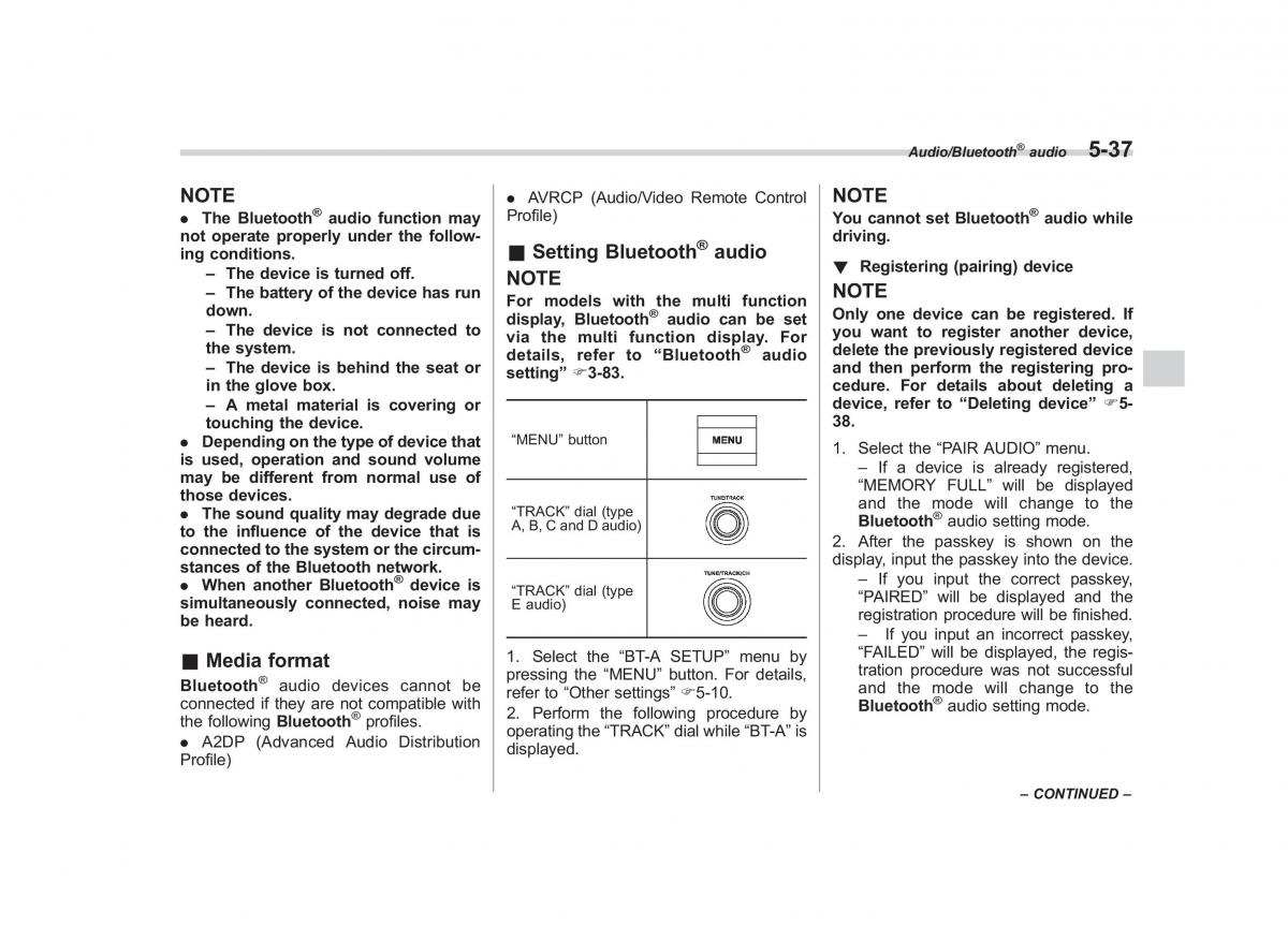 Subaru Forester IV 4 owners manual / page 294