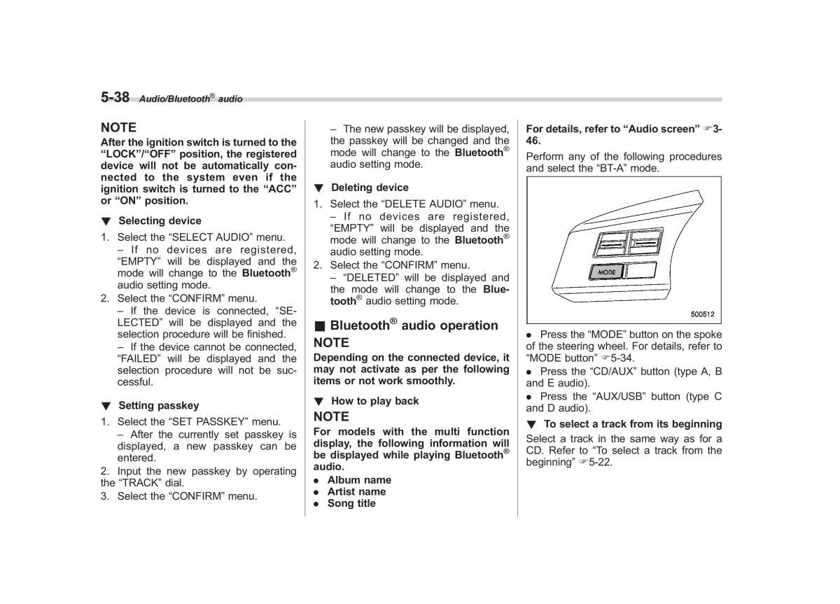 Subaru Forester IV 4 owners manual / page 295