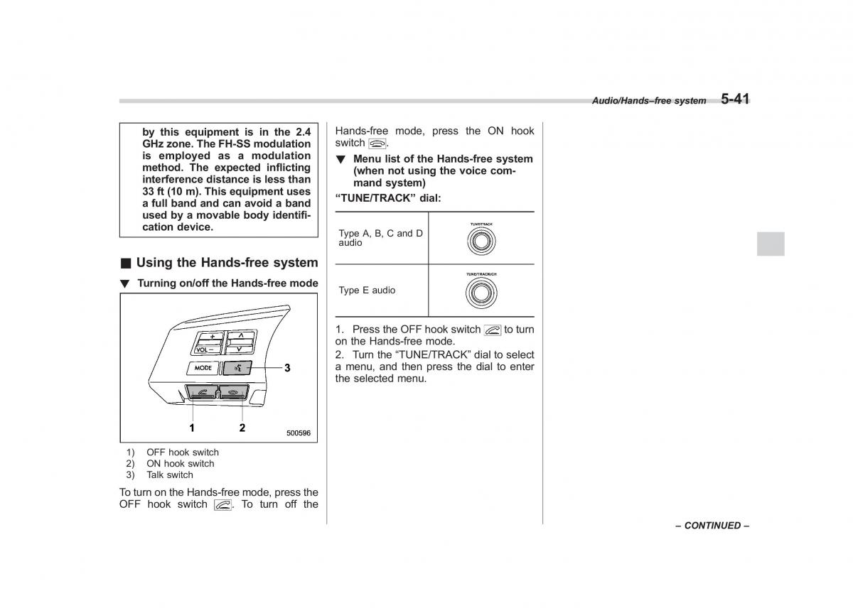 Subaru Forester IV 4 owners manual / page 298