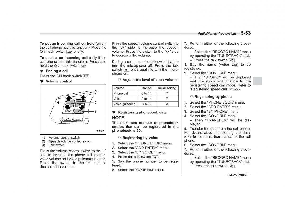 Subaru Forester IV 4 owners manual / page 310