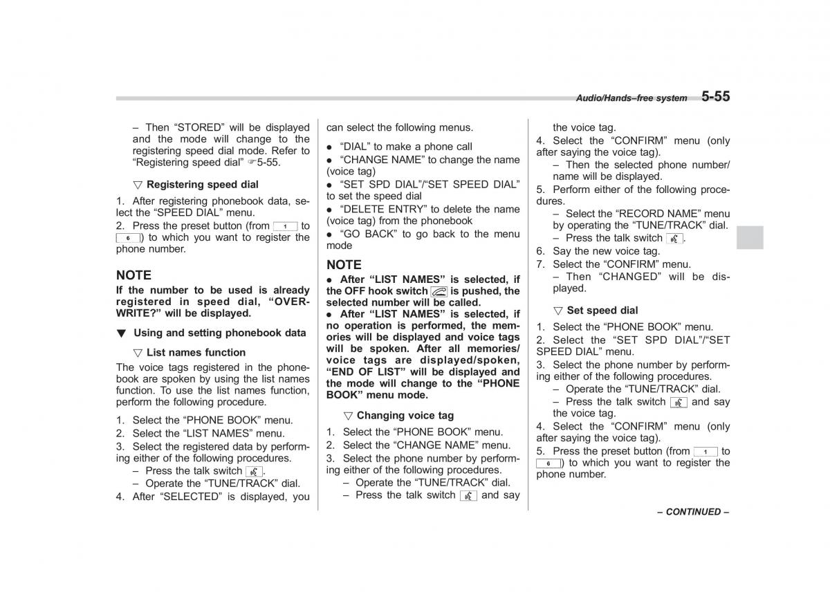 Subaru Forester IV 4 owners manual / page 312