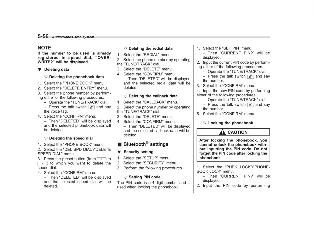 Subaru Forester IV 4 owners manual / page 313