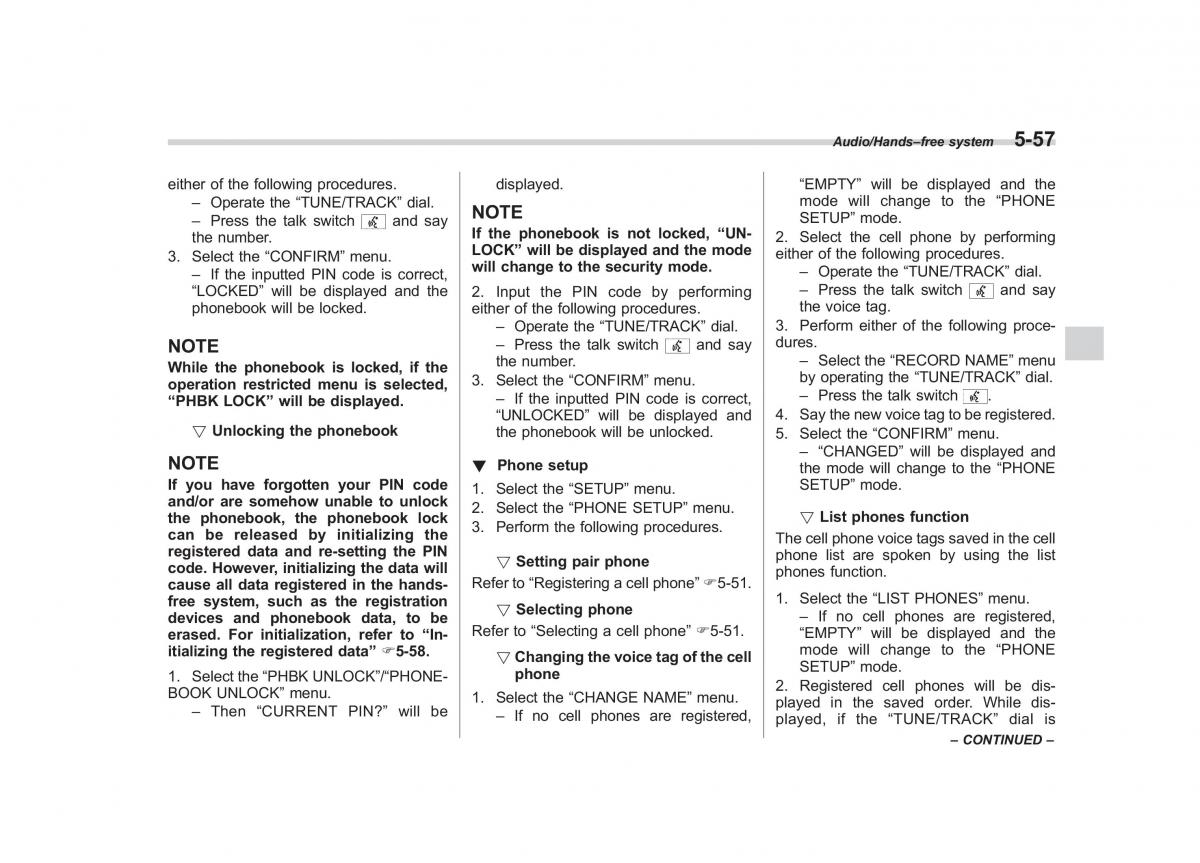 Subaru Forester IV 4 owners manual / page 314